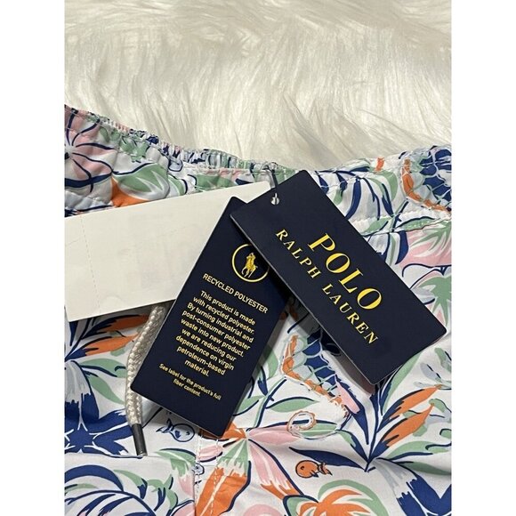 Polo Ralph Lauren Print Swim Trunk Boy's Size 5 Sea Creature Tropical Pull On - Picture 12 of 13